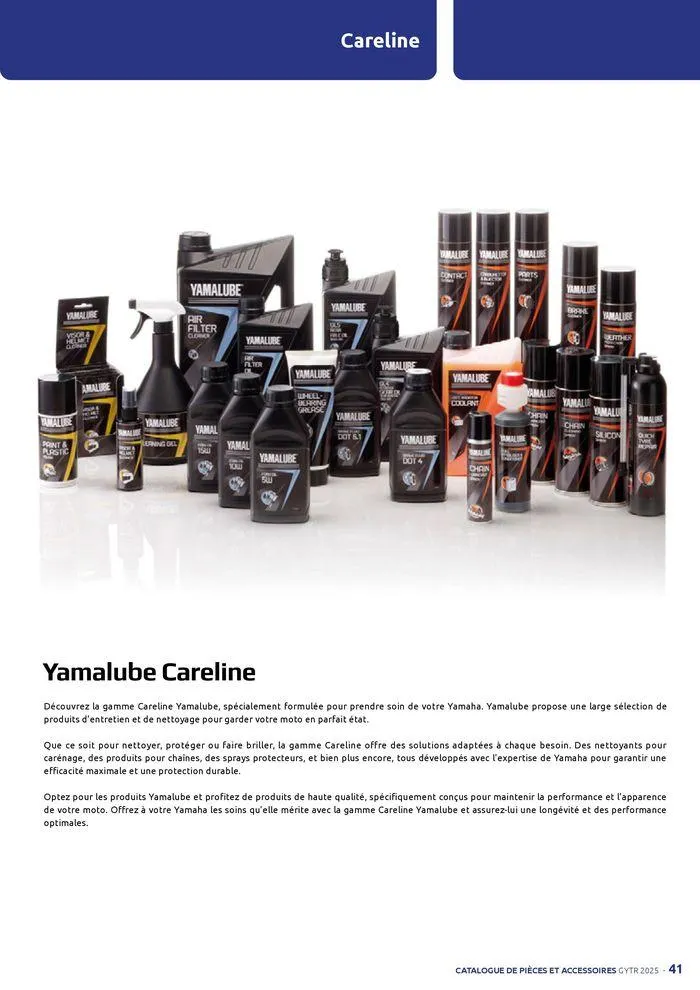 Catalogue Yamaha Motos - Accessoires GYTR Off Road du 23 septembre au 30 avril 2025 - Catalogue page 41