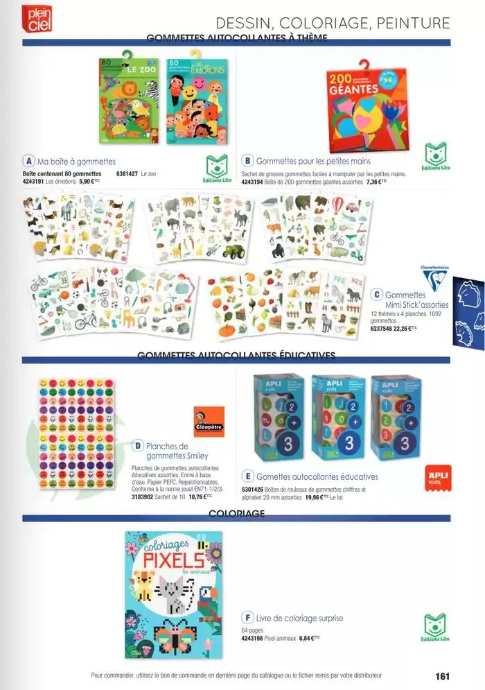 Écoles et loisirs 2025 du 1 janvier au 31 décembre 2025 - Catalogue page 161