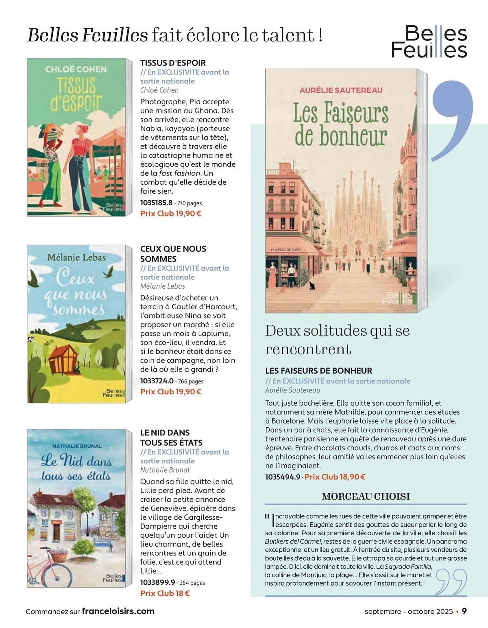 Catalogue France Loisirs du 1 septembre au 31 octobre 2025 - Catalogue page 9