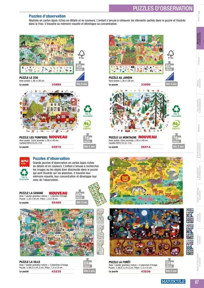 Education And Loisirs Majuscule 2025 du 5 mars au 31 décembre 2025 - Catalogue page 111