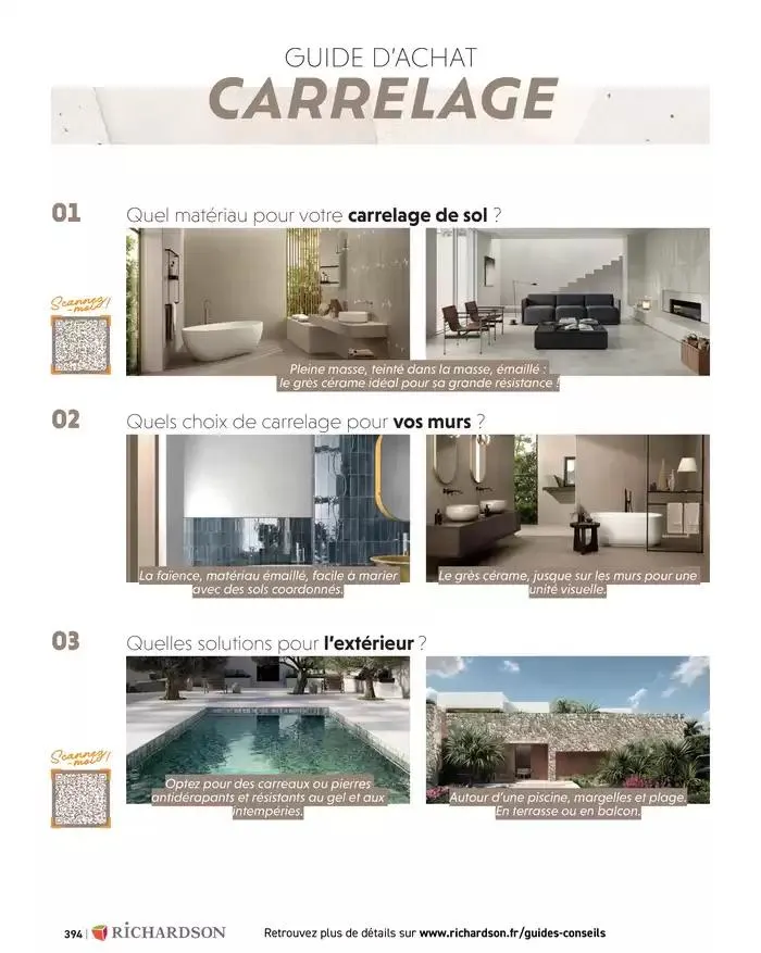 SALLE DE DE BAINS ET CARRELAGE 2025 du 11 avril au 31 décembre 2025 - Catalogue page 396