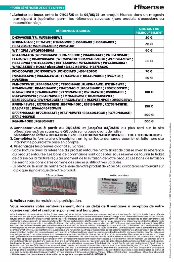 Jusqu'à 300€ remboursés du 1 avril au 5 mai 2025 - Catalogue page 2