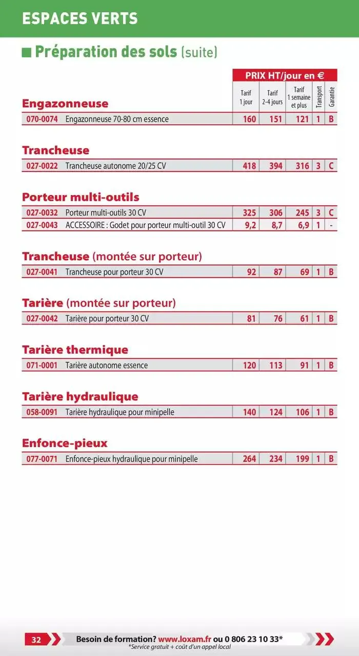 Tarifs professionnels du 3 janvier au 31 décembre 2025 - Catalogue page 34