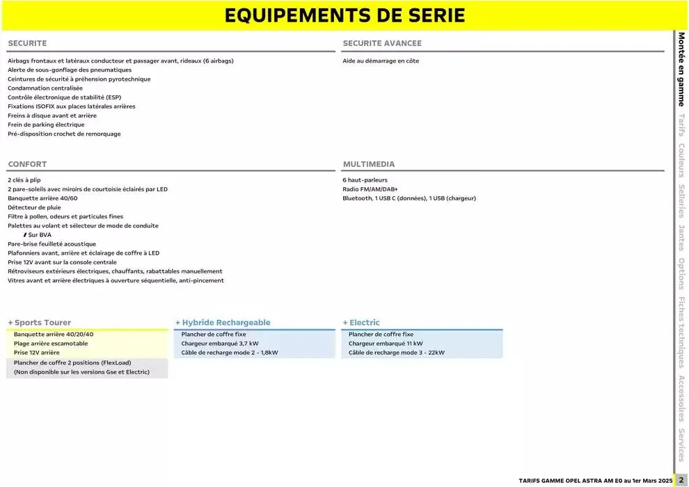 Opel Astra et Astra Sports Tourer du 5 mars au 5 mars 2026 - Catalogue page 3