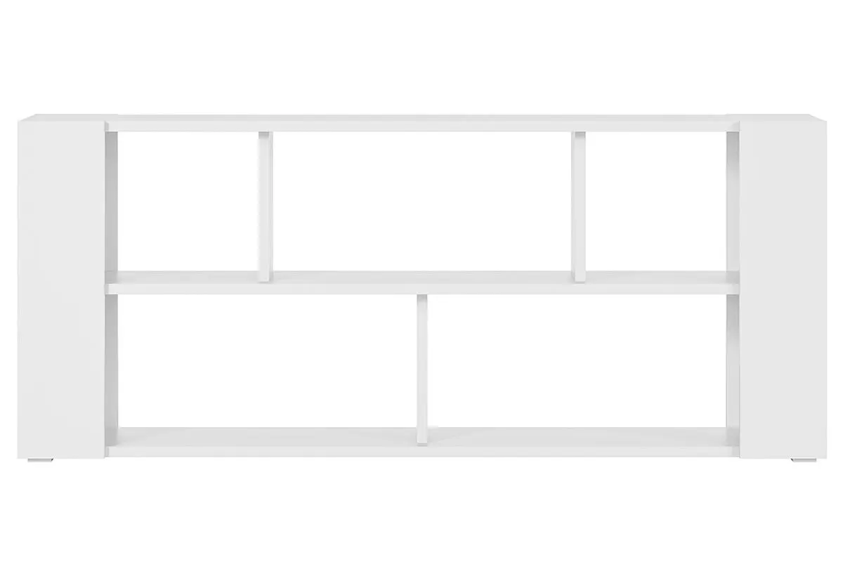 Bibliothèque basse design blanche L167.5 cm MUSSO