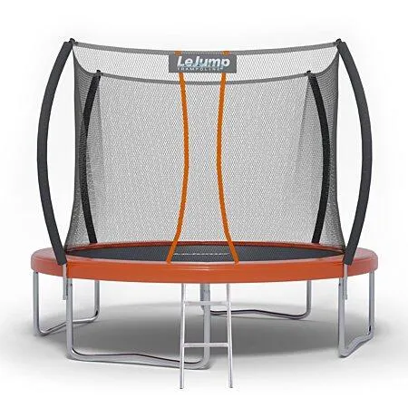 Trampoline Extérieur ∅305cm Rond Orange Grand LeJump Sunrise pour enfants