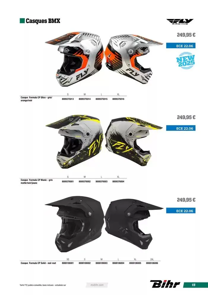 FLY RACING BMX 2025 du 12 avril au 31 décembre 2025 - Catalogue page 15