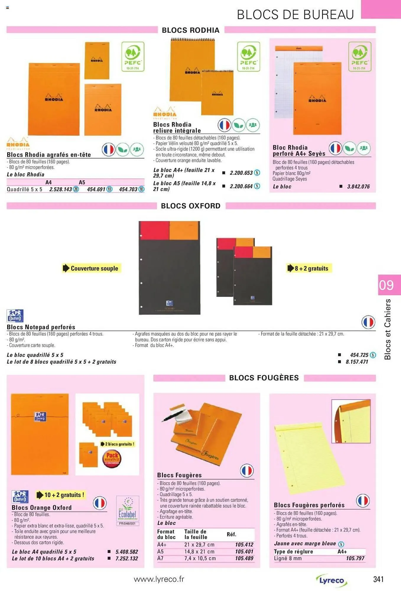 Catalogue Lyreco du 15 mai au 31 décembre 2023 - Catalogue page 341