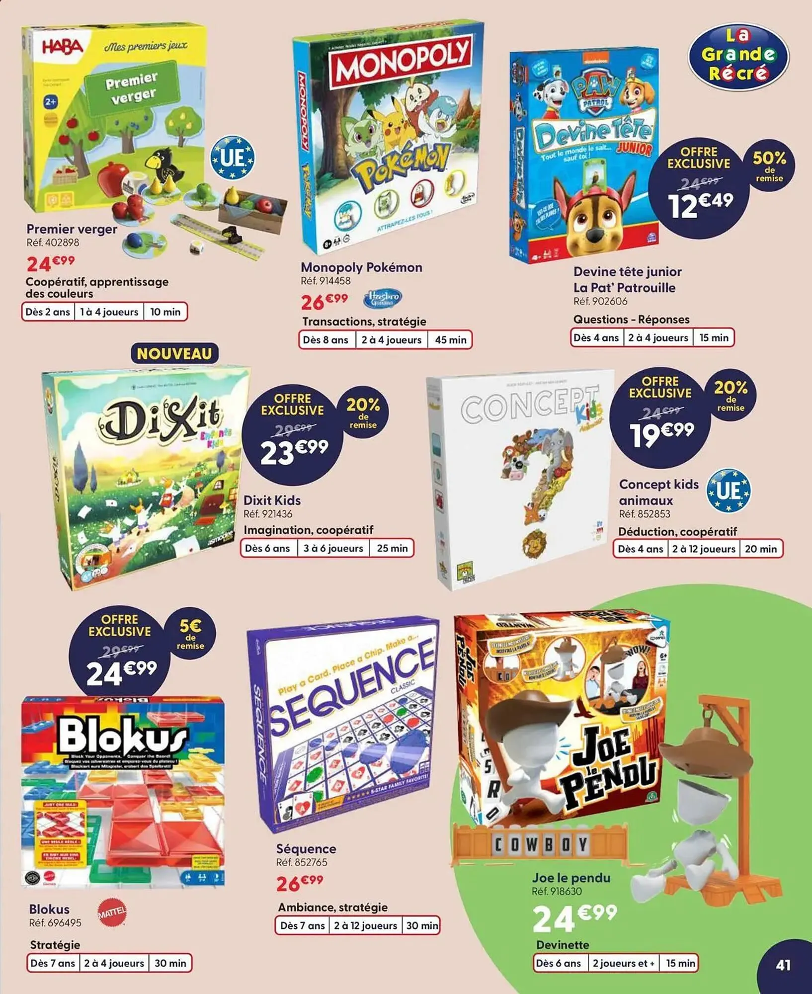 Catalogue La Grande Récré du 7 avril au 28 avril 2026 - Catalogue page 41