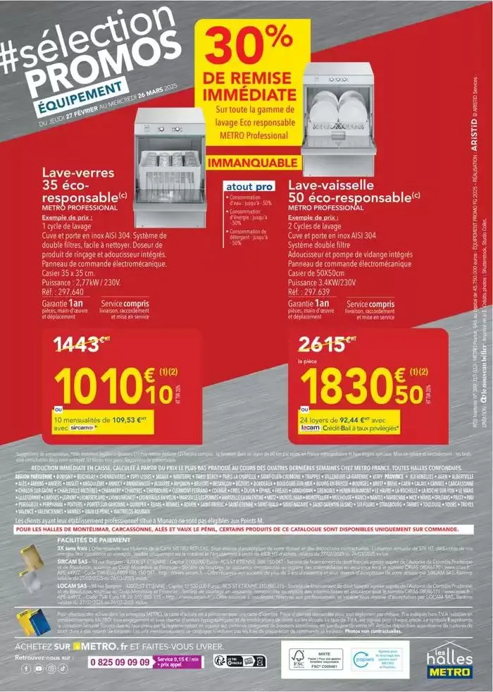 Metro #Sélection Promos Equipement du 28 février au 26 mars 2025 - Catalogue page 24