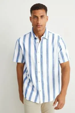 Shirt - regular fit - kent collar - striped