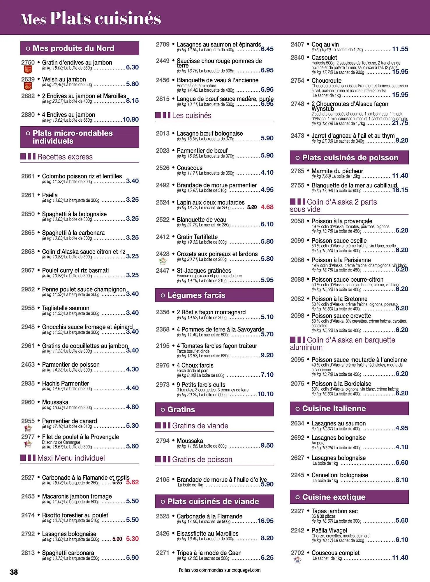 Catalogue Croque Gel du 29 mars au 5 mai 2024 - Catalogue page 38
