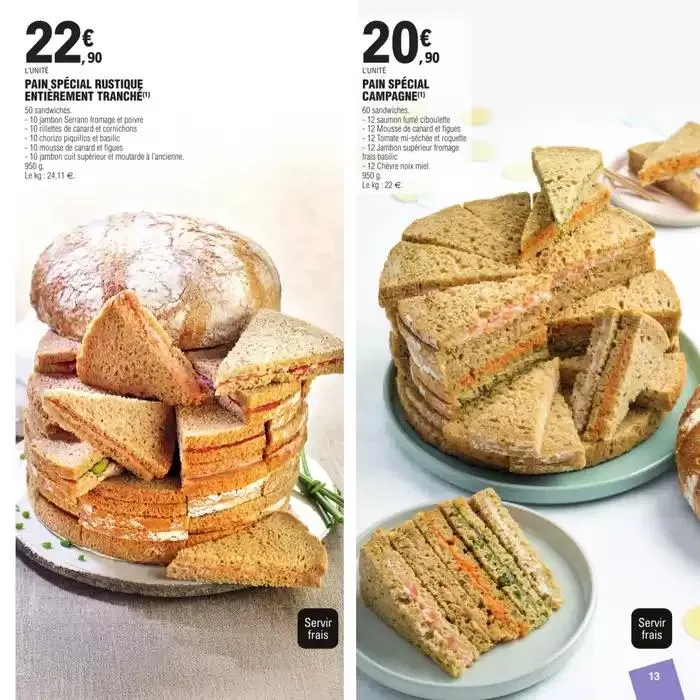 CARTE TRAITEUR PERMANENTE - MIXTE du 27 mars au 24 novembre 2025 - Catalogue page 13