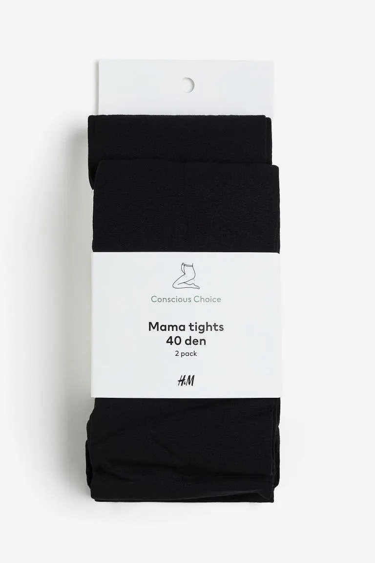 MAMA Lot de 2 collants 40d