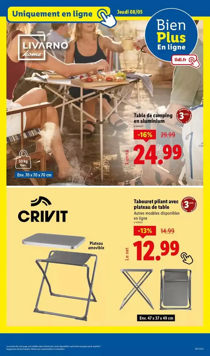 Chez Lidl, retrouvez des accessoires pour la cuisine, le bureau et bien plus encore ! du 8 mai au 12 mai 2025 - Catalogue page 15