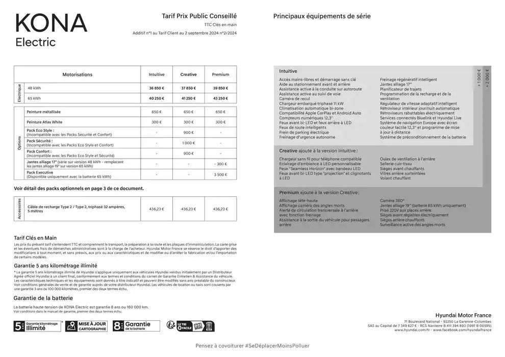 Hyundai KONA Electric Nouvelle Génération du 18 octobre au 18 octobre 2025 - Catalogue page 35