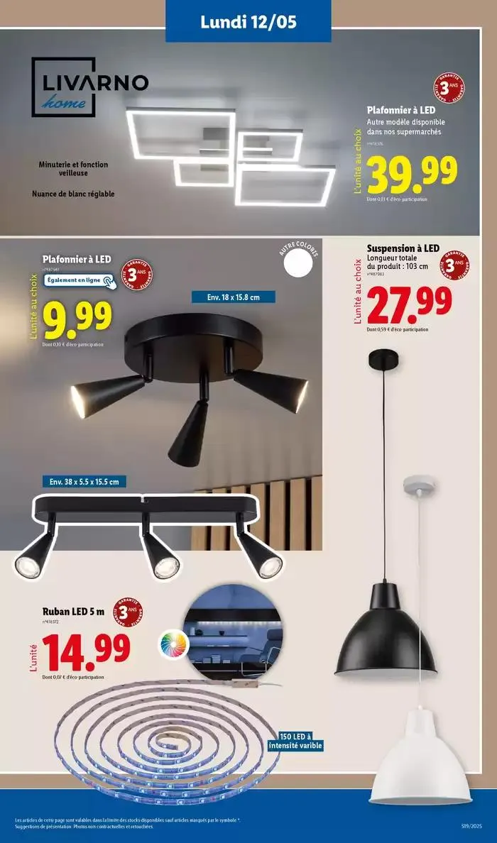 Chez Lidl, retrouvez des accessoires pour la cuisine, le bureau et bien plus encore ! du 8 mai au 12 mai 2025 - Catalogue page 35