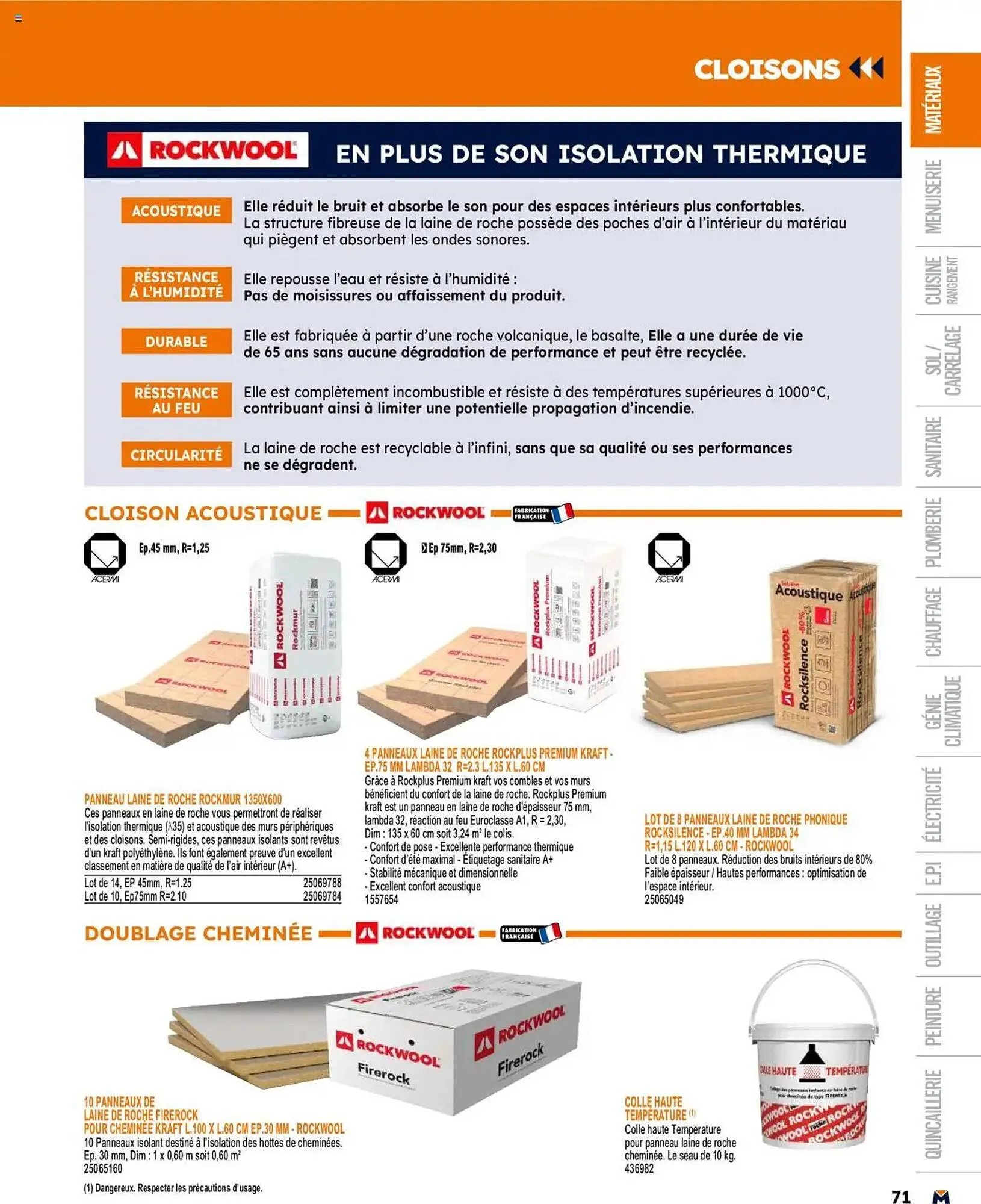 Catalogue Bricoman du 19 mars au 31 décembre 2025 - Catalogue page 71