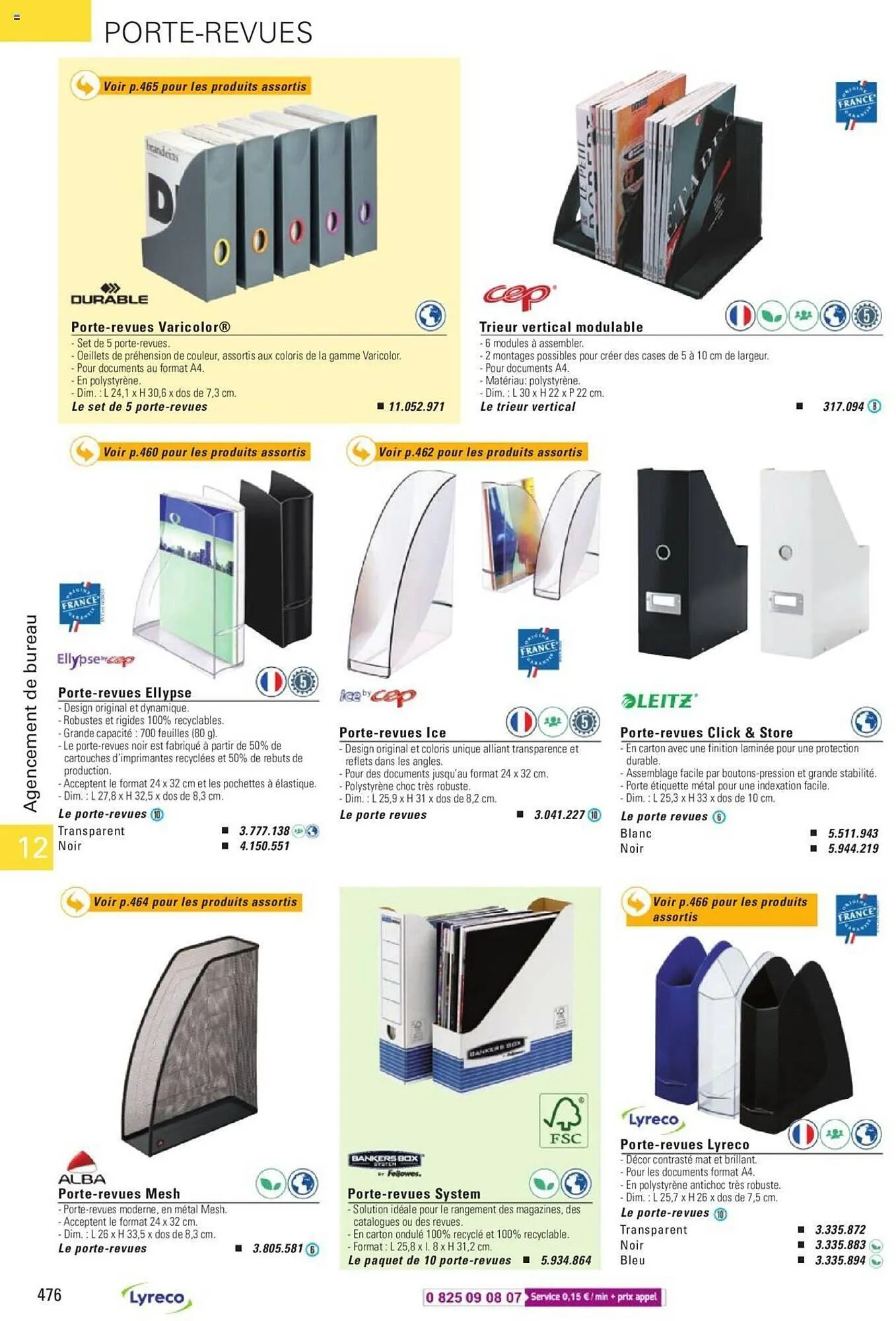 Catalogue Lyreco du 15 mai au 31 décembre 2023 - Catalogue page 476