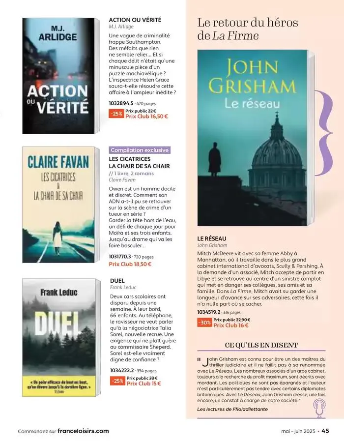 Mai - Juin 2025 du 30 avril au 30 juin 2025 - Catalogue page 45