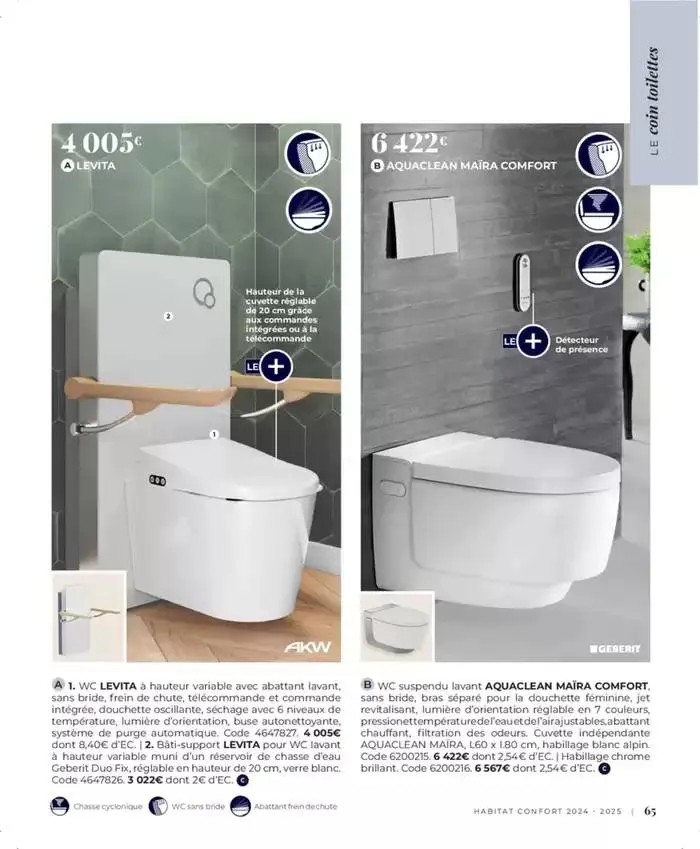 Cedeo Habitat confort du 1 octobre au 31 mai 2025 - Catalogue page 69