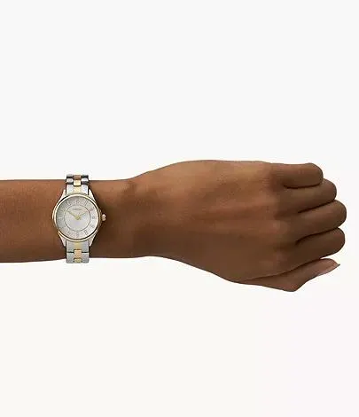 Montre Modern Sophisticate à trois aiguilles en acier inoxydable bicolore