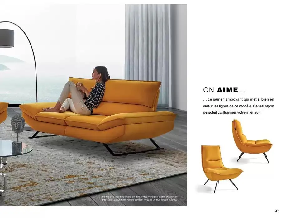 Catalogue Canapés et Fauteuils 2025  du 1 janvier au 31 décembre 2025 - Catalogue page 47