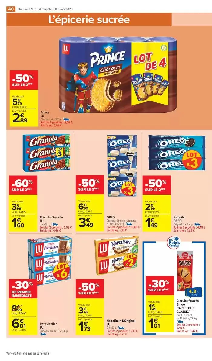 APÉRITIF DINATOIRE du 18 mars au 30 mars 2025 - Catalogue page 42