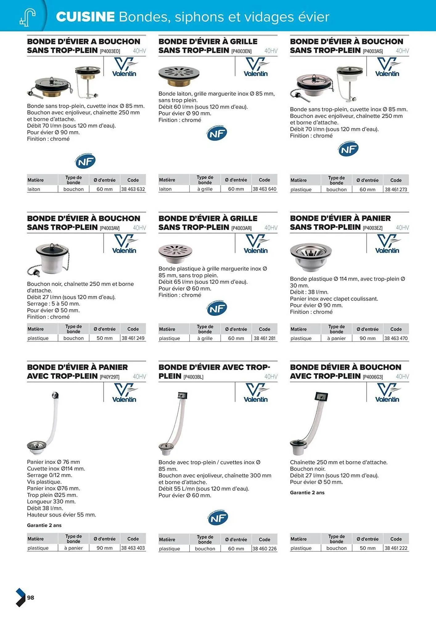 Catalogue Prolians du 2 octobre au 31 décembre 2025 - Catalogue page 98