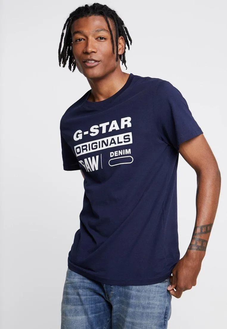 GRAPHIC LOGO 8 T-SHIRT - Camiseta estampada - sartho blue