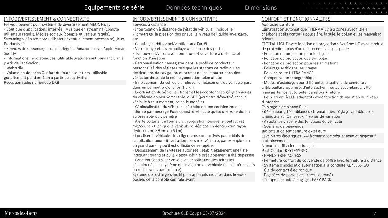 Nouveau CLE Coupé du 9 septembre au 31 août 2025 - Catalogue page 7