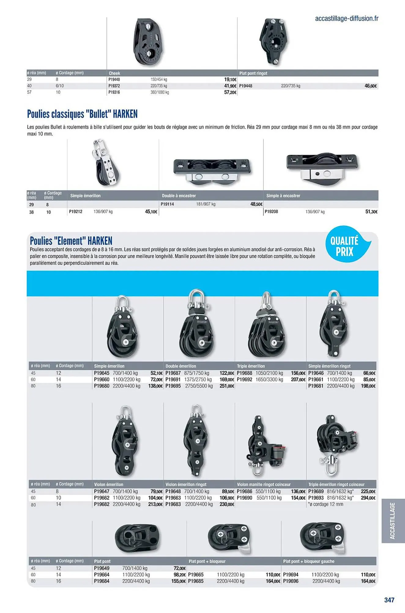 Catalogue Accastillage Diffusion du 1 mars au 31 décembre 2023 - Catalogue page 349