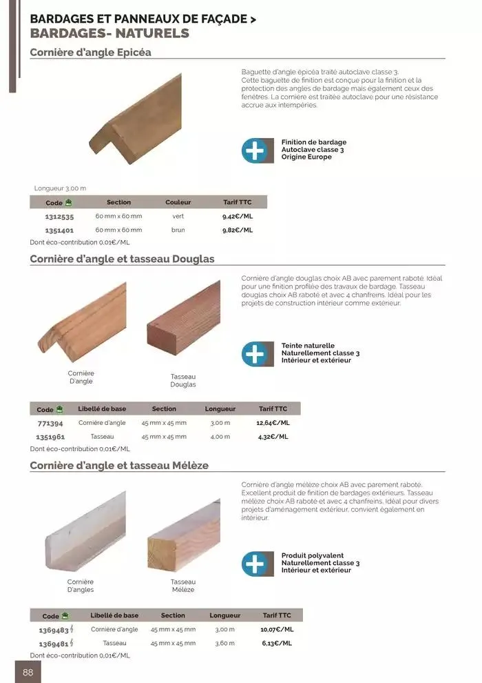 BOIS PANNEAUX 2025 2026 du 30 avril au 31 décembre 2026 - Catalogue page 88