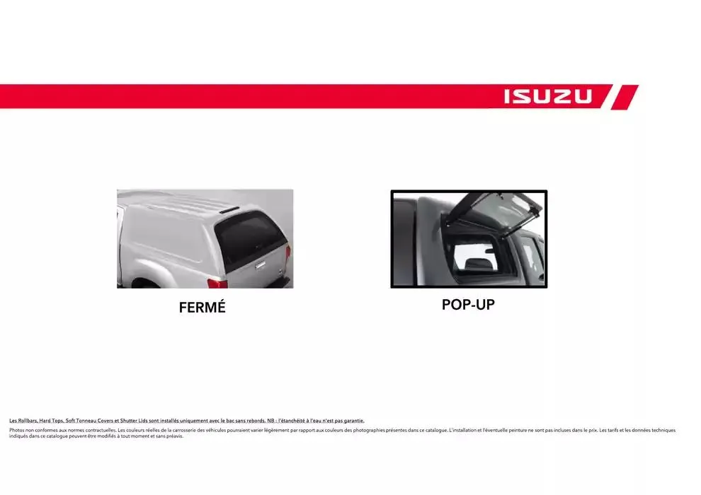 ISUZU SPACE N60B Accessoires du 15 octobre au 15 octobre 2025 - Catalogue page 15