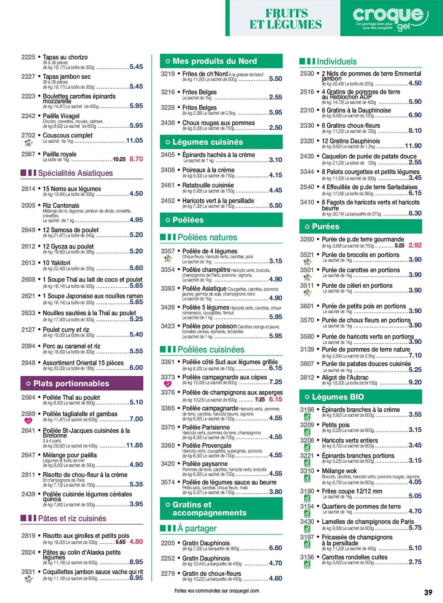 Catalogue Croque Gel du 28 octobre au 26 novembre 2023 - Catalogue page 39