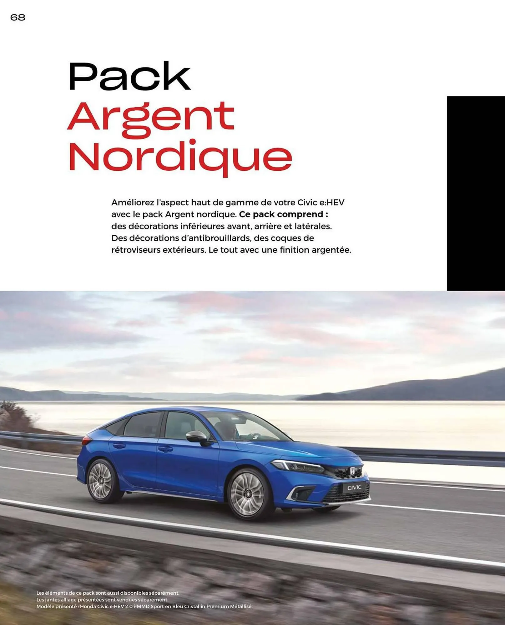 Catalogue Honda Civic Hybrid du 20 décembre au 30 juin 2024 - Catalogue page 68