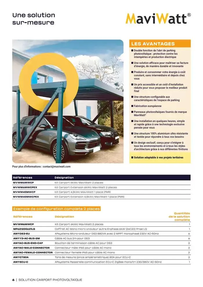 Les Essentiels du Carport Photovoltaïque 2025 du 4 février au 31 décembre 2025 - Catalogue page 6