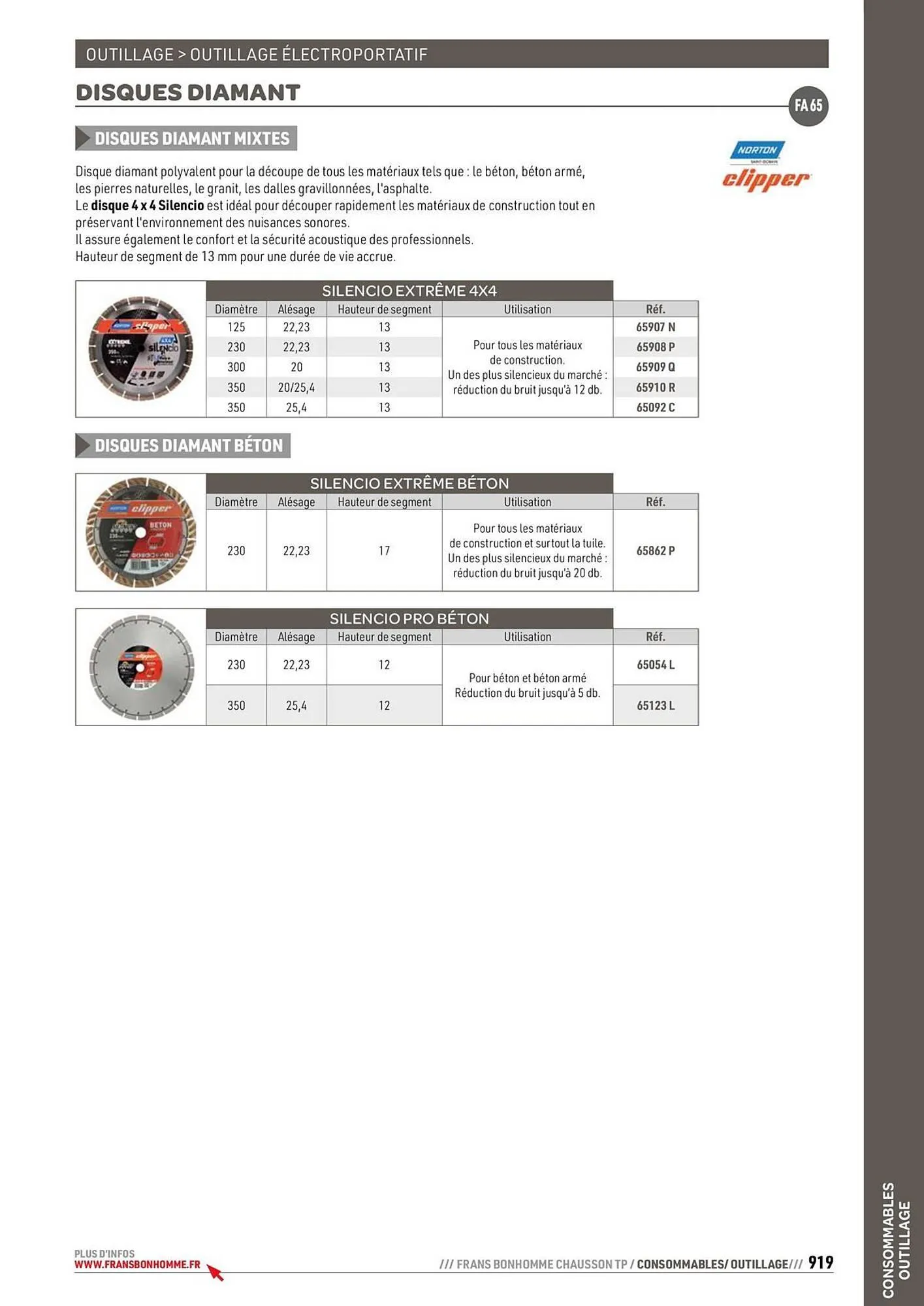 Catalogue Chausson Matériaux du 24 septembre au 31 décembre 2025 - Catalogue page 919