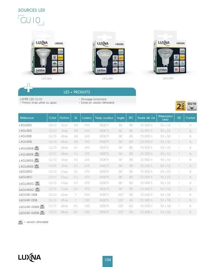 LUXNA 2025 du 1 janvier au 31 décembre 2026 - Catalogue page 106