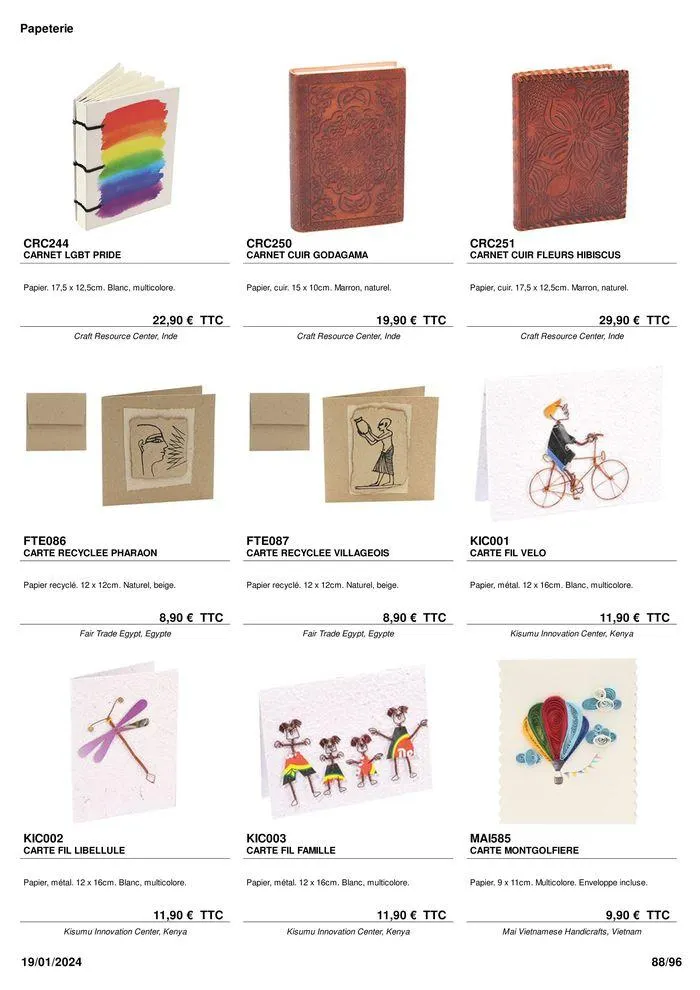 ARTISANAT . DéCORATION . MODE . JOUETS du 9 février au 31 août 2024 - Catalogue page 90