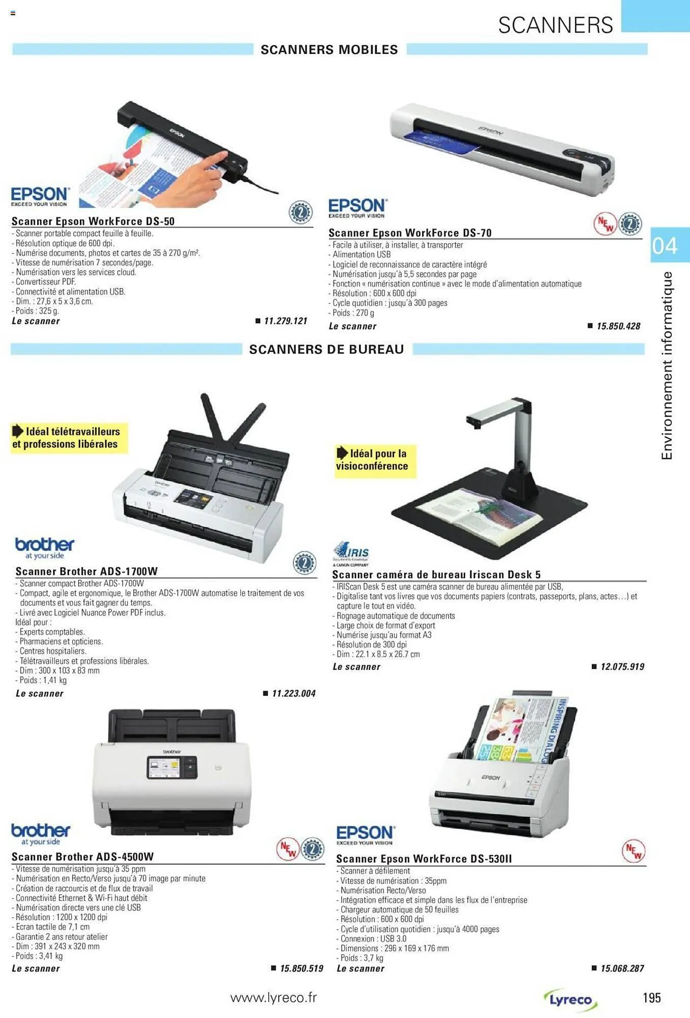 Catalogue Lyreco du 15 mai au 31 décembre 2023 - Catalogue page 195