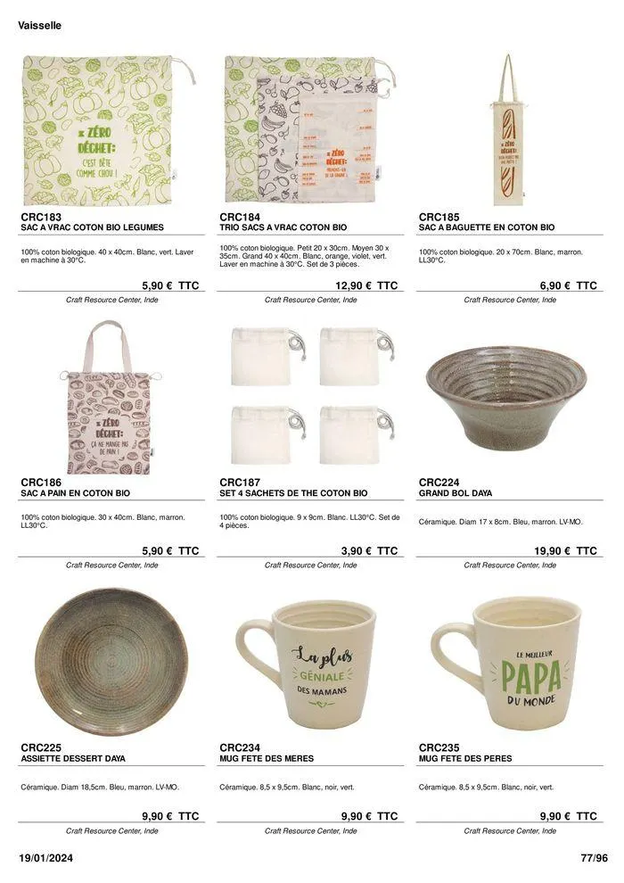 ARTISANAT . DéCORATION . MODE . JOUETS du 9 février au 31 août 2024 - Catalogue page 79