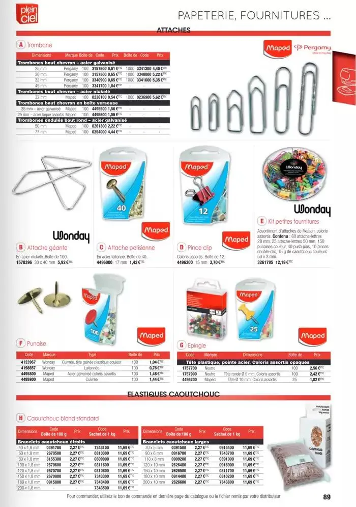 Écoles et loisirs 2025 du 1 janvier au 31 décembre 2025 - Catalogue page 89