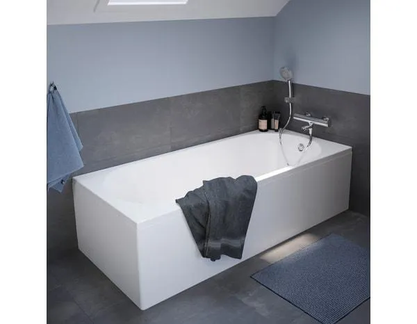 Baignoire droite "Caspia" L. 140 x l. 70 cm