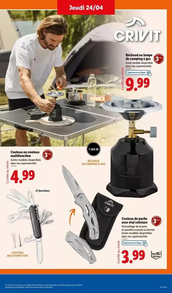 Ne manquez pas les ventes de jardinage et textile ce jeudi chez Lidl du 21 avril au 24 avril 2025 - Catalogue page 37
