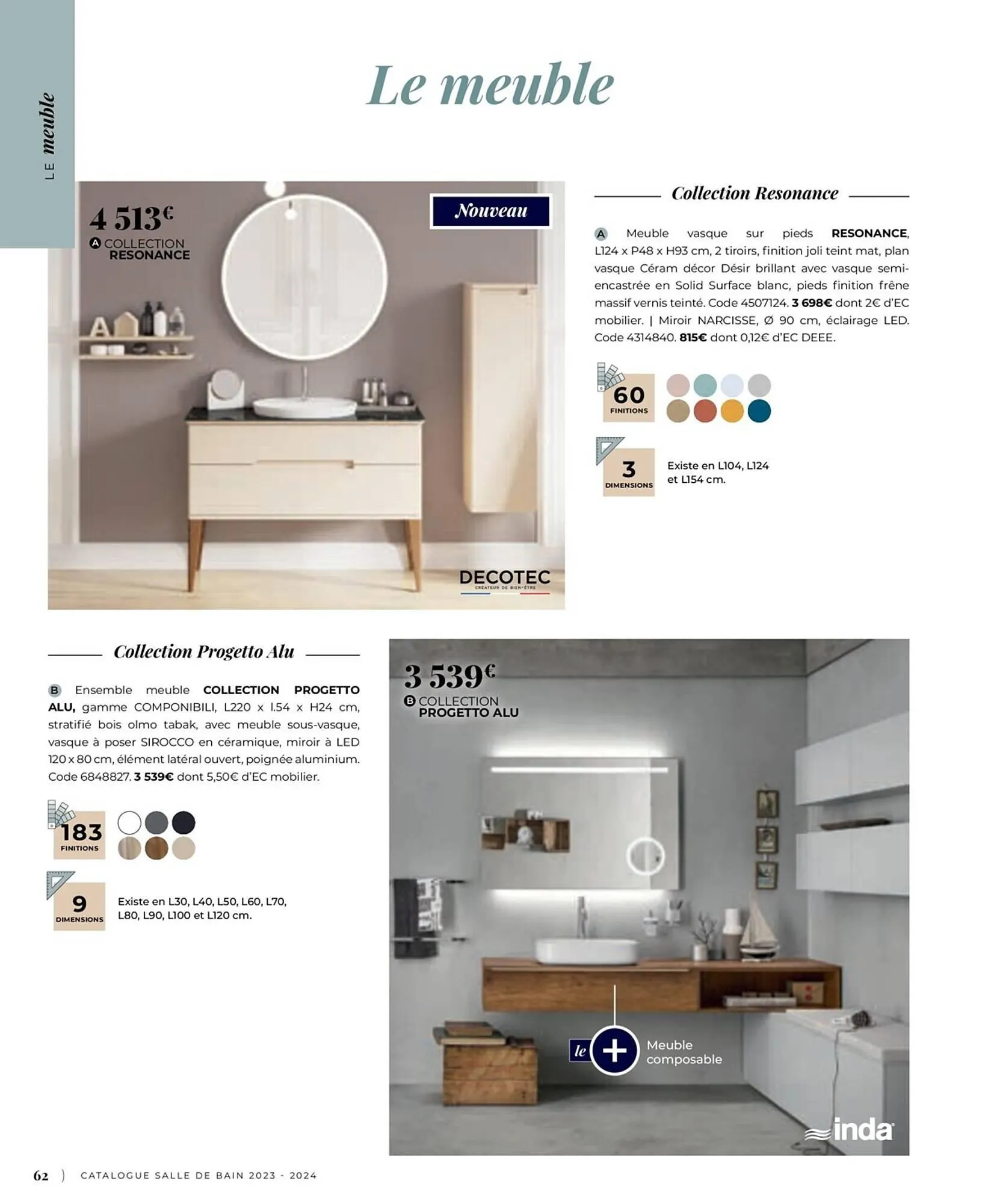 Catalogue Cedeo du 6 juillet au 31 décembre 2023 - Catalogue page 62