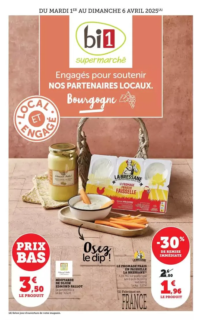 Engagés pour soutenir NOS PARTENAIRES LOCAUX du 31 mars au 6 avril 2025 - Catalogue page 1