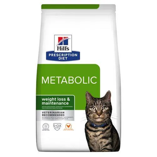 Hill's prescription diet metabolic weight management kattenvoer met kip zak 8kg