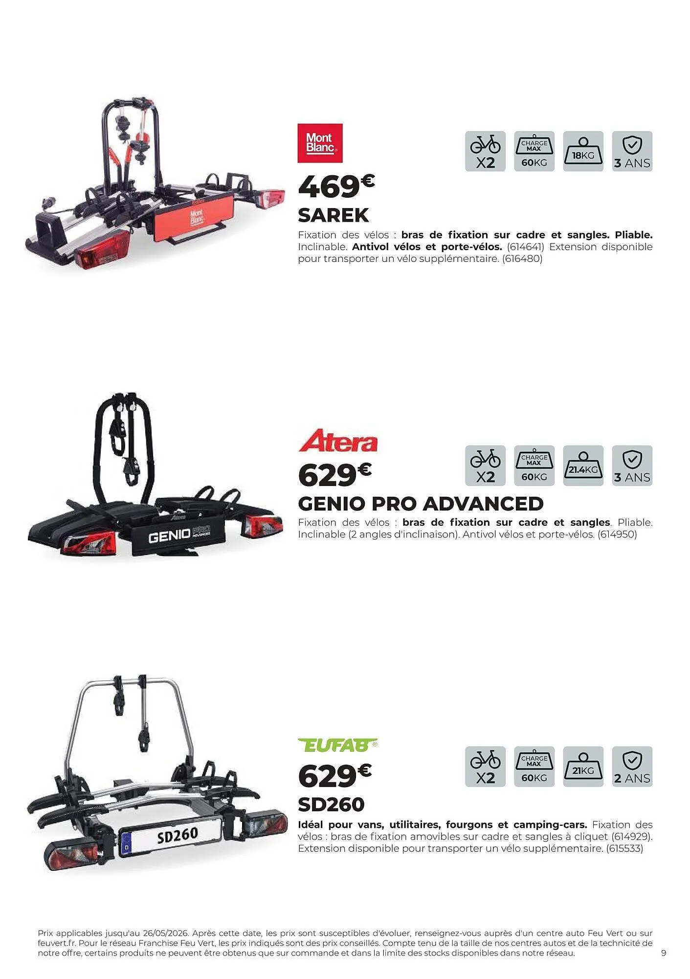 Catalogue Feu Vert du 13 avril au 31 décembre 2026 - Catalogue page 9