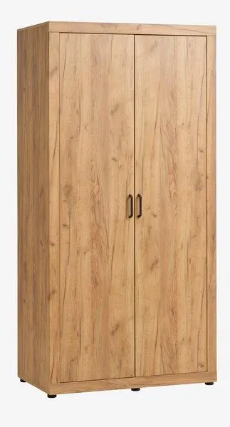Armoire LINTRUP 109x220 2 portes coloris chêne